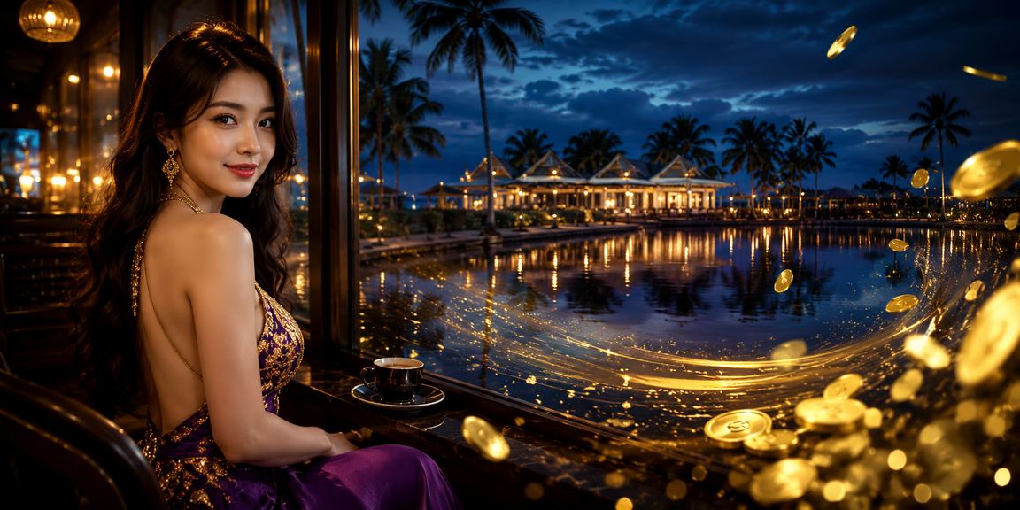 Người chơi thư giãn bên ly cà phê tại Phú Quốc trong khi chơi game trực tuyến